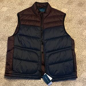 NWT Perry Ellis Men's Two-Tone Puffer Vest